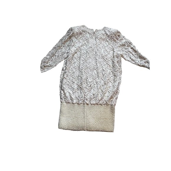 Vintage Siasia New York Champagne Gold Dress 1980s - Picture 5 of 7